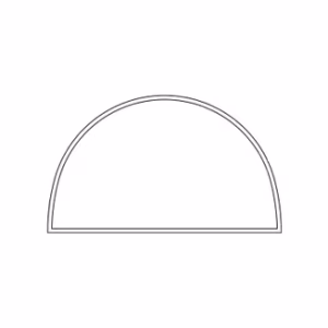 Opblaasbare tent Globe Zijwand panorama raam - 3m Wit