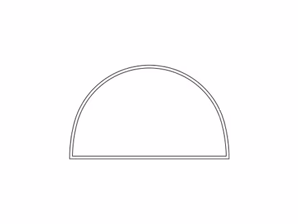 Opblaasbare tent Globe Zijwand panorama raam - 3m