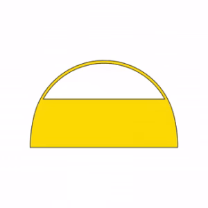 Opblaasbare tent Globe Zijwand raam - 3m Geel