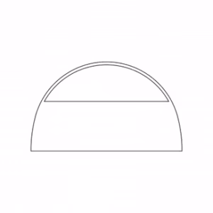 Opblaasbare tent Globe Zijwand raam - 3m Wit