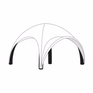 Opblaasbare tent Globe opblaasbare luifel - 3m Wit