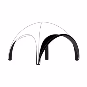 Opblaasbare tent Globe opblaasbare luifel - 3m Zwart