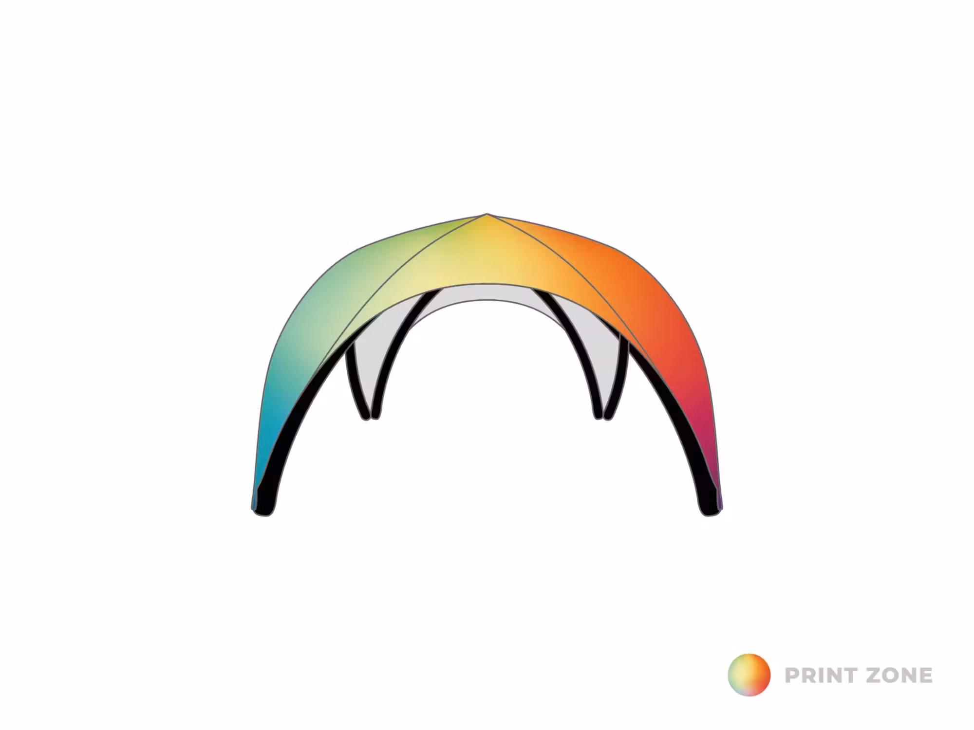 Opblaasbare tent Zodiac dak 4mx4m