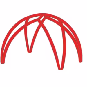 Opblaasbare tent Zodiac opblaasbaar frame 4mx4m Rood