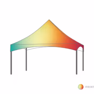 Pagodetent Dakzeil pagode 5 x 5 m bedrukt