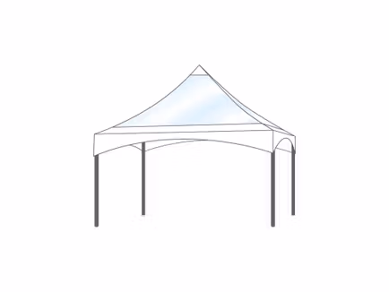 Pagodetent dakzeil pagode 4x4m Panorama