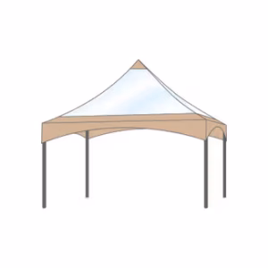 Pagodetent dakzeil pagode 4x4m Panorama Zand