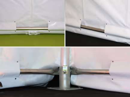 Pagodetent grondbuizenset 3x3m-4x4m-5x5m-6x6m