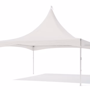 Pagodetent keder ronde palen - zonder zijwanden - 5x5m