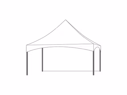 Pagodetent keder zijwand 5m