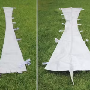 Pagodetent regengoot 3m (voor keder en niet keder) Wit