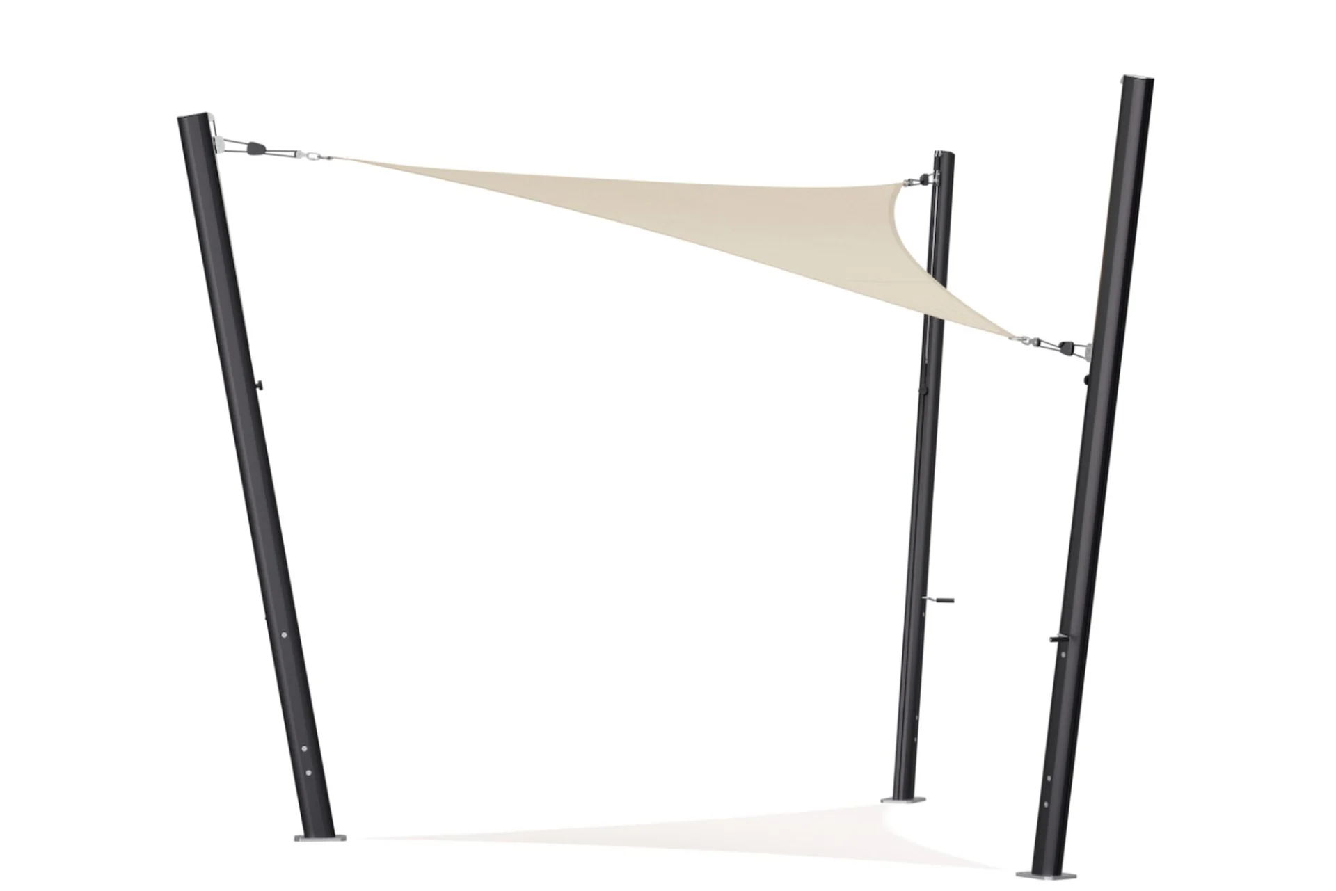 Sonnensegel – dreieckig – 4 x 4 x 4 m