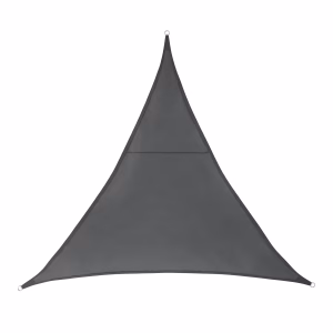 Schaduwdoek - driehoek - 3 x 3 x 3 m donkergrijs