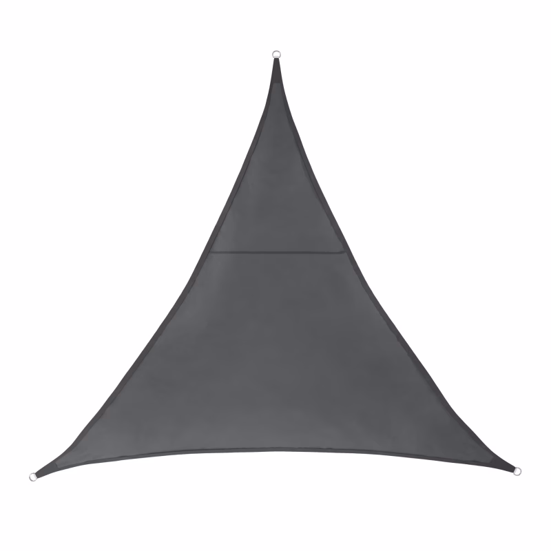 Schaduwdoek - driehoek - 3 x 3 x 3 m donkergrijs