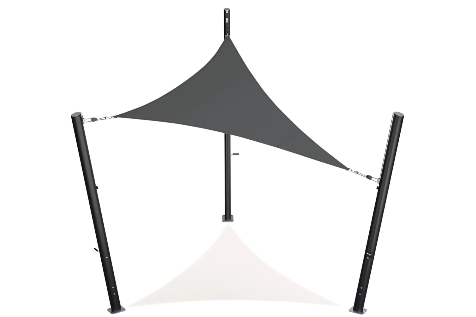 Shade cloth - triangular - 5 x 5 x 5 m