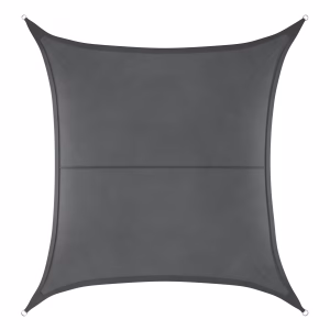 Schaduwdoek - vierkant - 3 x 3 m donkergrijs