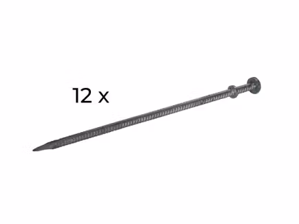 Set haringen (12) van 110 cm voor stretchtent 6,5 x 5 m - 6,5 x 6,5 m