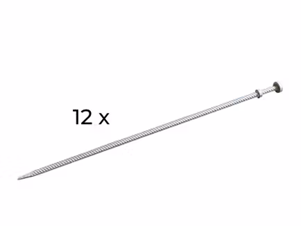 Set haringen (12) van 150 cm voor stretchtent 6,5 x 5 m - 6,5 x 6,5 m