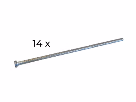 Set haringen (14) van 80 cm voor stretchtent 6,5x10 m - 8,5 x 10 m - 8,5x12,5 m