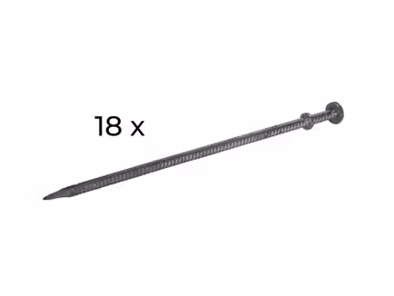 Set haringen (18) van 110 cm voor stretchtent 10 x 15 m - 10 x 17 m