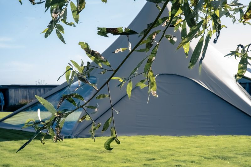 Stertent Stellar 7 plain - gesloten zijwand 15 m Zwart