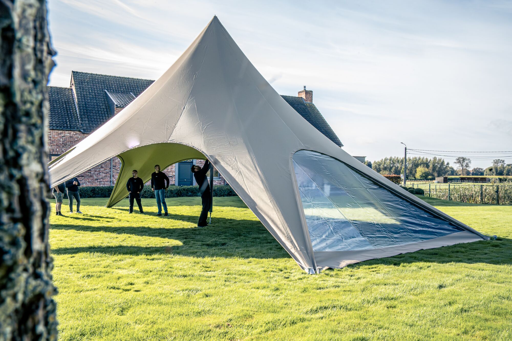Stertent Stellar 7 plain - zijwand met panoramisch venster 15 m