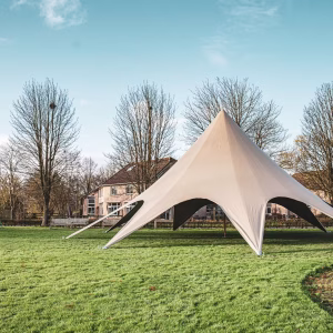 Stertent Stellar 9 plain - set 18 m - pvc - Dak desert zand - Frame zwart