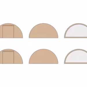 Stertent StellarLite zijwanden set - 10m diameter - Polyester Desert Sand