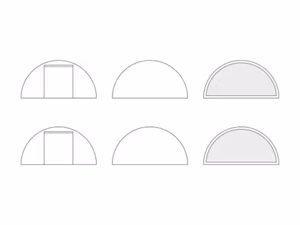 Stertent StellarLite zijwanden set - 12m diameter - Polyester