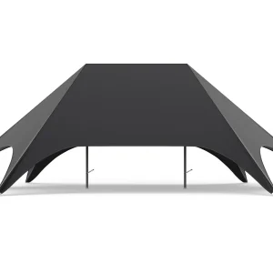 Stertent-dubbelmast-zwart