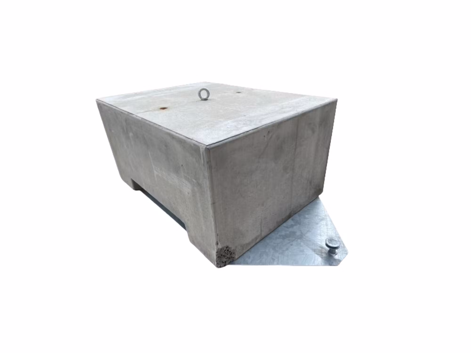 Stertent - stalen plaat voor betonblok - 650 en 1000 kg