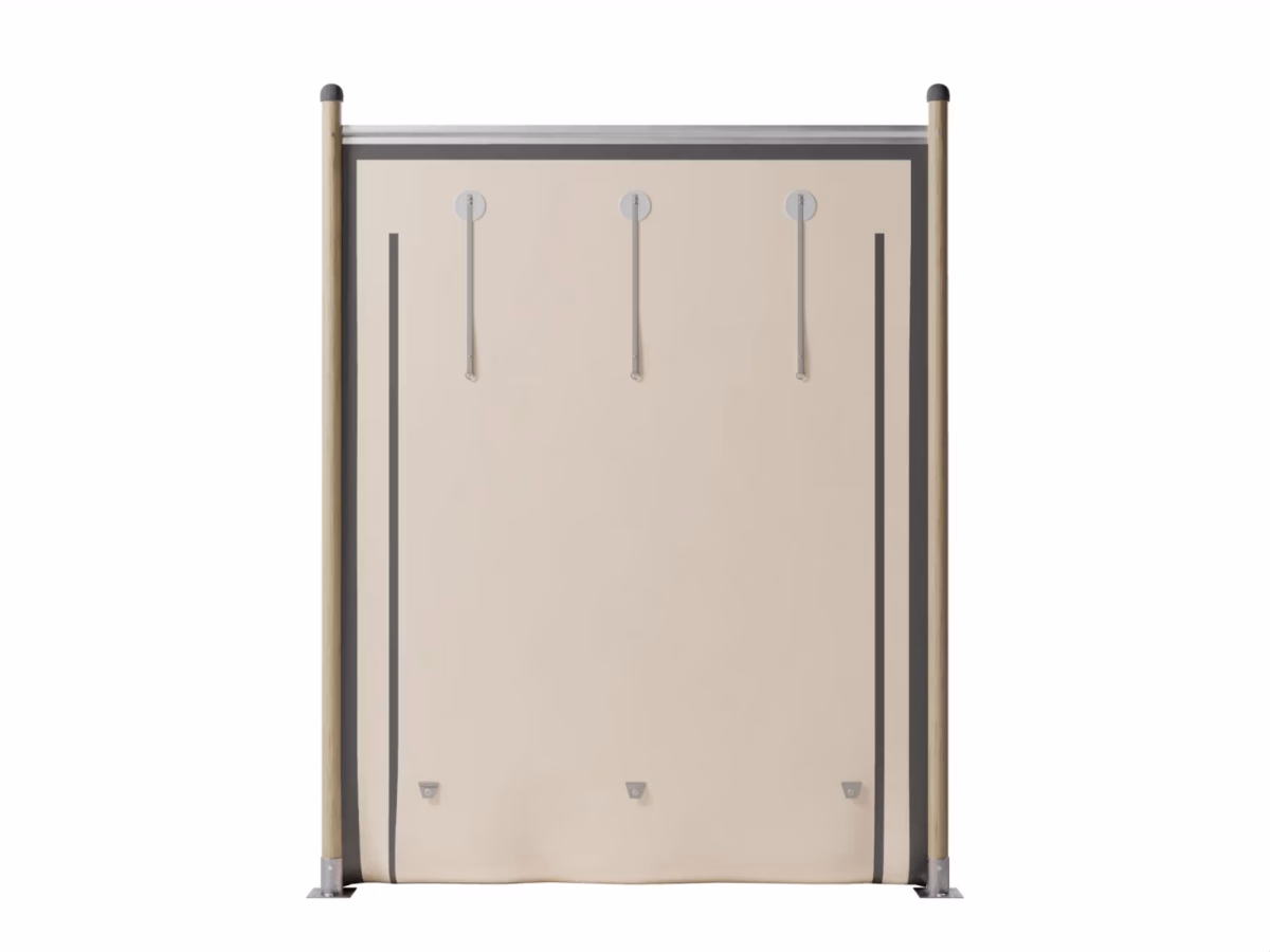 Hiflexx zijwand (740 g/m²) - basis - 2x2,75 m - zonder raam Zand/Zand