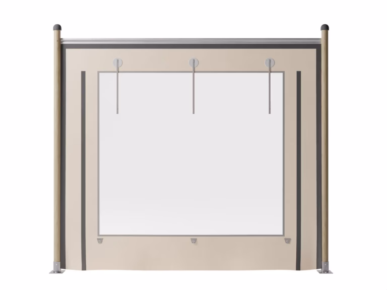 Hiflexx sidewall (740 g/m²) - basic - 3x2.75 m - with panoramic window Sand/Sand