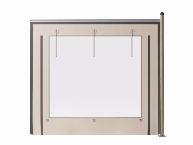 Triflexx side wall (560 g/m²) - extension - 3x2.75 m - with panoramic window