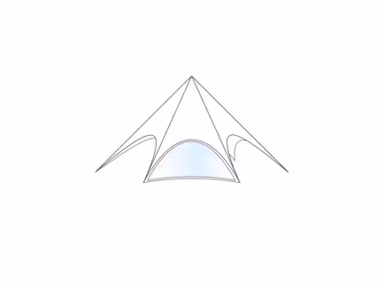Stertent StellarLite zijwand - raam - 10m diameter - Polyester