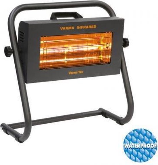 Mobiele infrarood korte golf verwarming met vloersteun Helios VARMA 400F2 1500 Watt