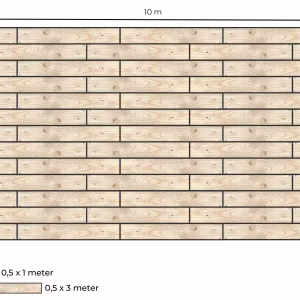 Complete vlondervloer voor stretchtent 6,5 m x 10 m