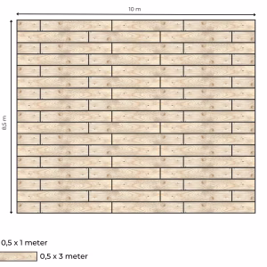 Complete vlondervloer voor stretchtent 8,5 m x 10 m