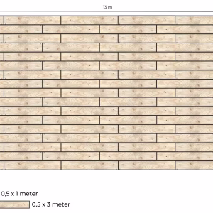 Complete vlondervloer voor stretchtent 8,5 m x 12,5 m