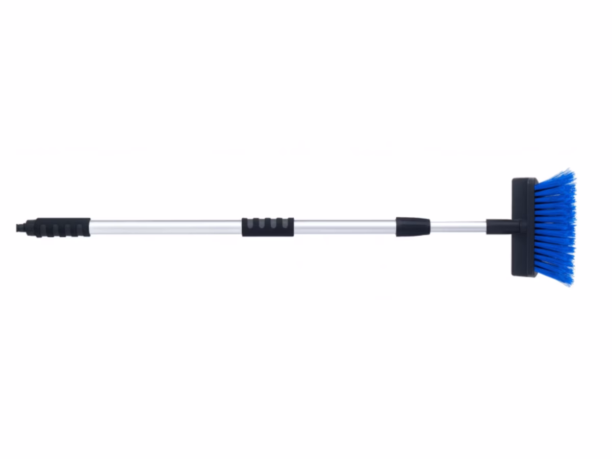 Telescopic water-permeable washing brush