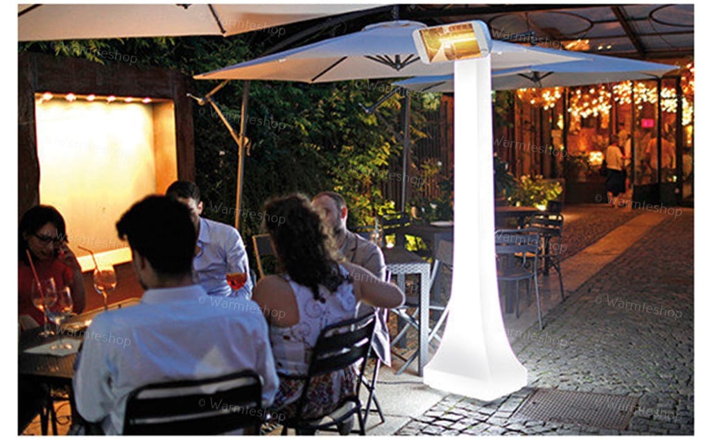 Heliosa Obelisk 66 – Lichtgevende staander met Heliosa 9 Terrasverwarming