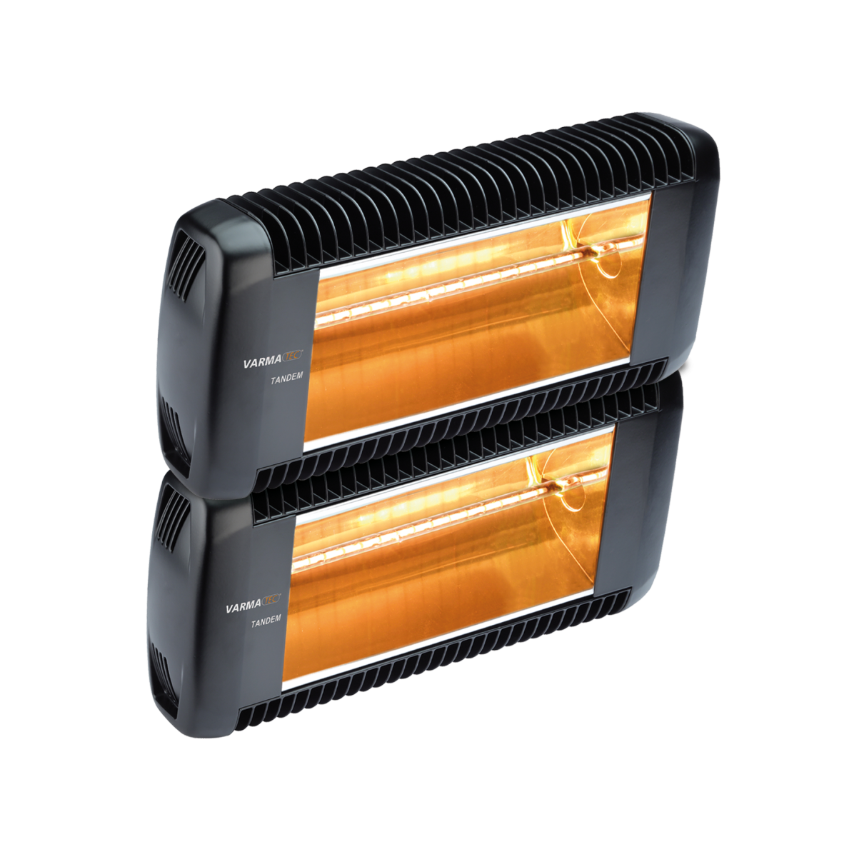 Varma Tandem Vertikal – Horizontal 2 x 2000 Watt Schwarz-Silber-Schwarz