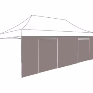 zijwand zand deur 6m