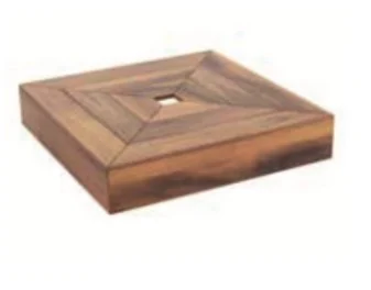 Afdekkap voor voet - Exotisch hout