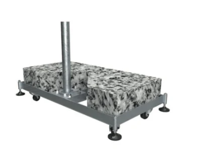 Parasol halve voet Marmer