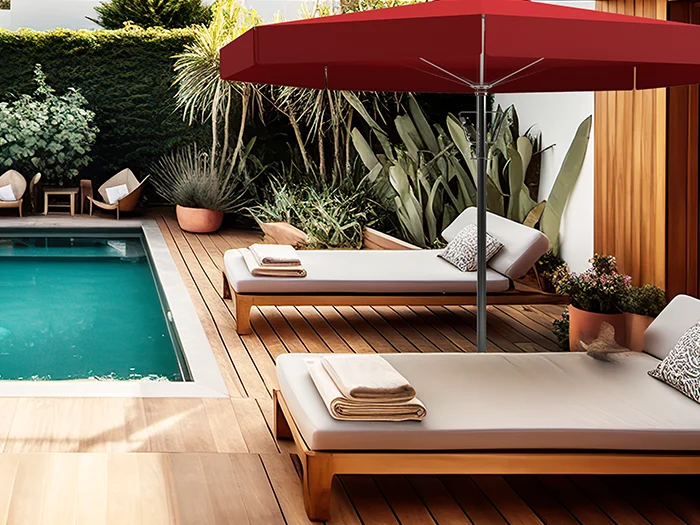 Parasol Tuin Terras Horeca DS diameter 280 cm