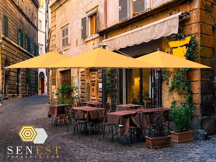 Parasol Tuin Terras Horeca Modulo Duo 250 X 515 CM