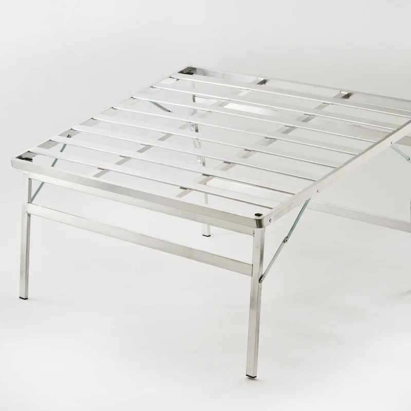 Schuine primeurtafel - aluminium Patricia – 120 × 150 cm – hoogte 65/85 cm