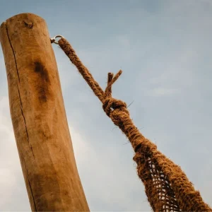 Schaduwdoek - kokosvezel - driehoek 3 x 3 x 3 m 4