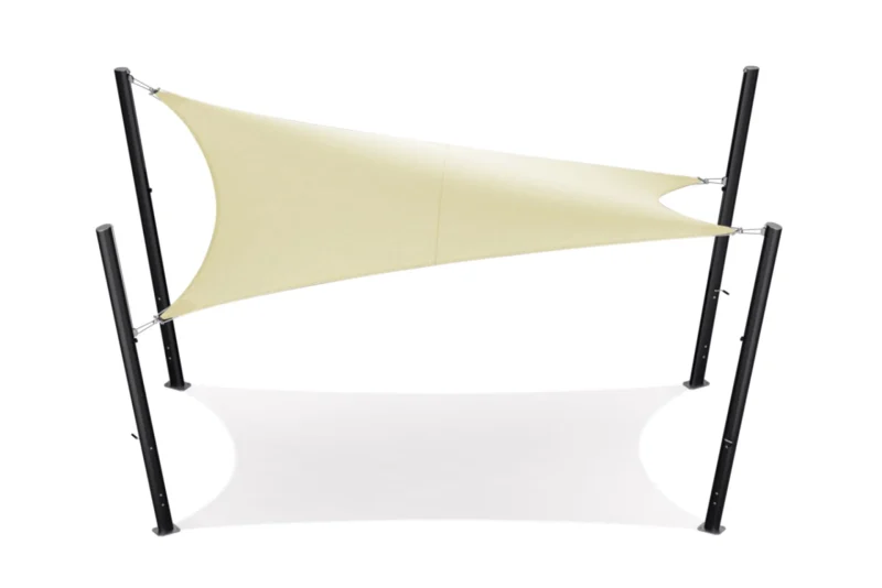 Shade cloth - rectangle - 3 x 5 m - Breathable - HDPE - Ecru